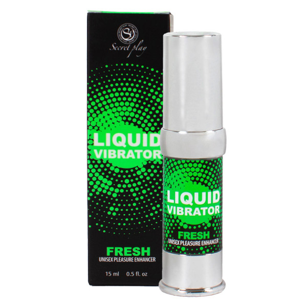 Liquide vibrant effet frais à la menthe unisexe 15ml 